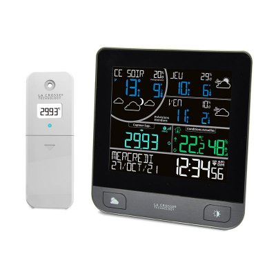 LA CROSSE TECHNOLOGY  - LW3101 Station M&eacute;t&eacute;o Wifi avec Pr&eacute;visions 3 Jours - Gris
