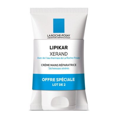 LA ROCHE POSAY LA ROCHE-POSAY Lipikar Xerand cr&egrave;me mains r&eacute;paratrice 2 x tubes 50ml