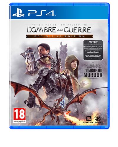 La Terre Du Milieu - L'ombre De La Guerre - Definitive Edition Ps4