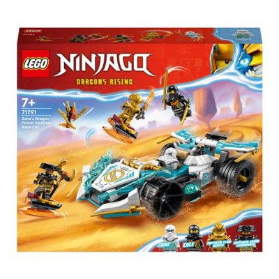 La voiture de course Spinjitzu : le pouvoir du dragon de Zane