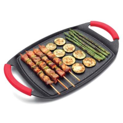 LACOR  25547 Plancha Fa&ccedil;on Pierre, 33,5x25 cm, Noir