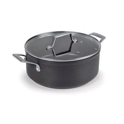 LACOR  Faitout avec couvercle en aluminium anodis&eacute; Anodized - &Oslash; 24 cm