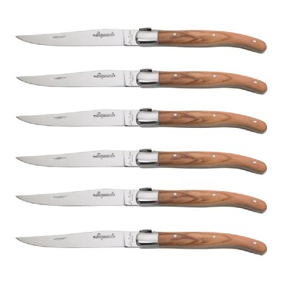 LAGUIOLE JEAN DUBOST  98/13730 Coffret 6 Couteaux Table Bois D'Olivier