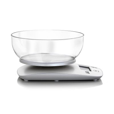LAICA  - quilibre &eacute;lectronique de la cuisine avec bol jusqu'&agrave; 5 kg.