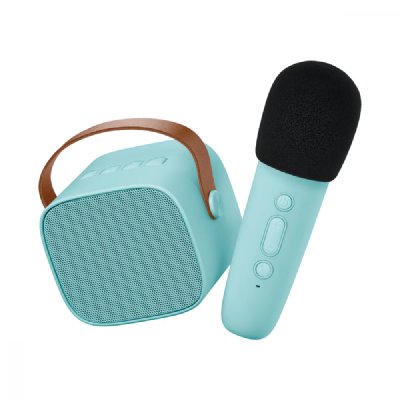 LALARMA  - Enceinte Karaok&eacute; sans fil rechargeable - Bleu -