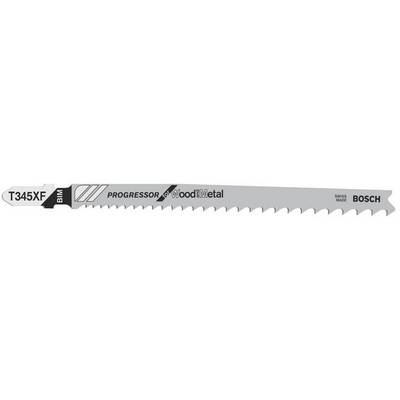 BOSCH Lame de scie sauteuse T 345 XF Progressor for Wood and Metal 25pc