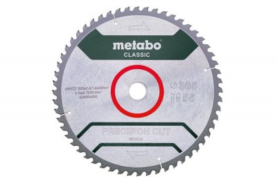 METABO Lame HW/CT 305x30, 56 WZ 5&deg;neg pour scie circulaire