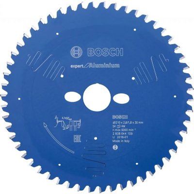 Lame pour scie circulaire Expert for Aluminium 210x30x2.6/1.8x54 T