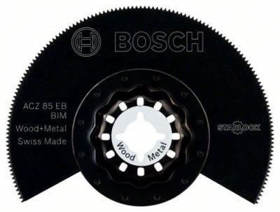 BOSCH Lame pour scie segment  bois et m&eacute;tal 85 mm