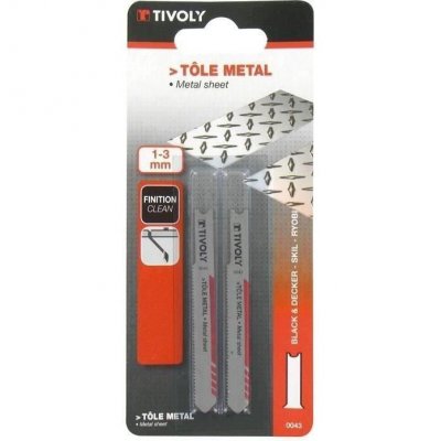 TIVOLY Lame scie sauteuse t&ocirc;le et m&eacute;tal - Black&Decker