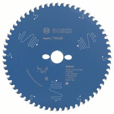 BOSCH Lame scies &agrave; onglets-radiales Expert Wood D260x30x2.4 60dts 