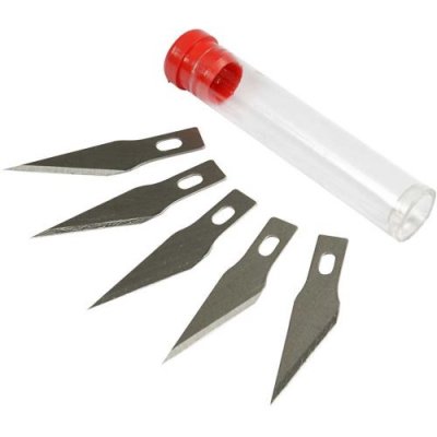 FISKARS Lames de rechange pour couteau de bricolage 44 x 7 mm 5 pi&egrave;ces