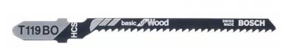 BOSCH Lames de scie sauteuse  T 119 BO Basic for Wood