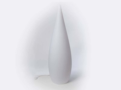 LUMISKY Lampadaire ext filaire CLASSY W120 Blanc Poly&eacute;thyl&egrave;ne H120CM