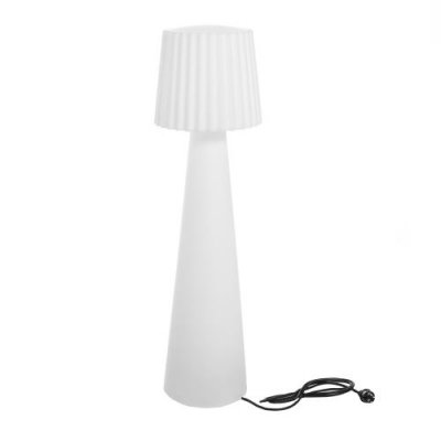 LUMISKY Lampadaire ext filaire LADY W110 Blanc Poly&eacute;thyl&egrave;ne H110CM