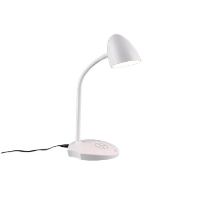 REALITY LEUCHTEN Lampe &agrave; poser LED Load chargeur &agrave; induction, blanc