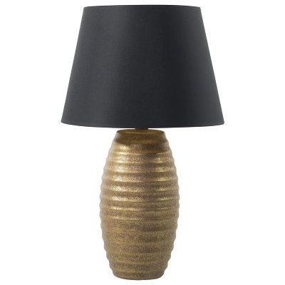 BELIANI Lampe &agrave; poser polyvalente en couleur dor&eacute; m&eacute;tallique