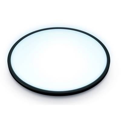 PHILIPS Lampe connect&eacute;e Ceiling SuperSlim - 14 W - Blanc variable - Noir