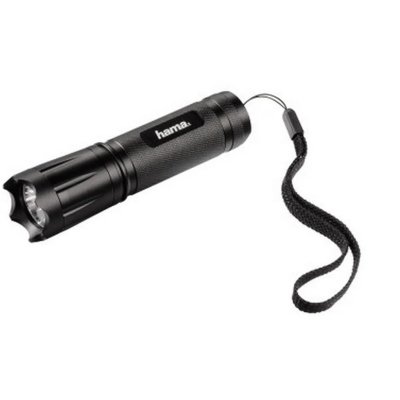 HAMA Lampe de poche &agrave; LED Classic, C-118, noire