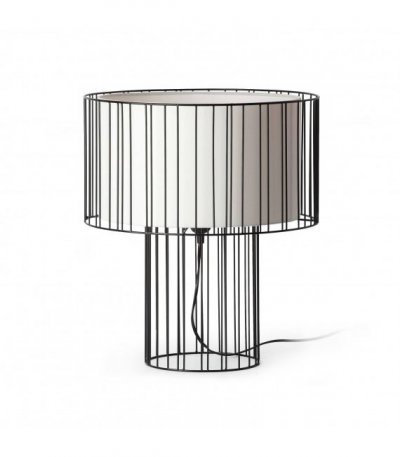 GENERIQUE Lampe de table en acier noir Linda - Faro Barcelona