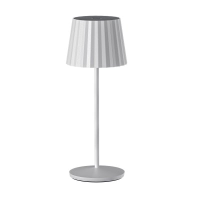 LUMISKY Lampe de table sans fil LED ABBY WHITE Blanc Aluminium H30CM