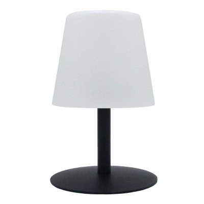 LUMISKY Lampe De Table Sans Fil Led Standy Mini Dark Noir Acier H25cm