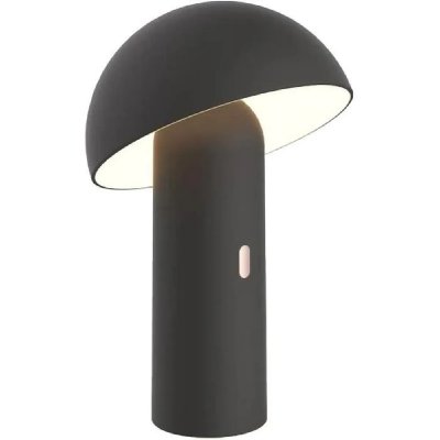 LUMISKY Lampe de table sans fil LED TOD BLACK Noir M&eacute;tal H28CM