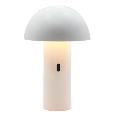 LUMISKY Lampe de table sans fil LED TOD WHITE Blanc M&eacute;tal H28CM