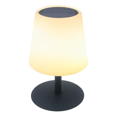 LUMISKY Lampe de table solaire STANDY TINY SOLAR Blanc Acier H25cm