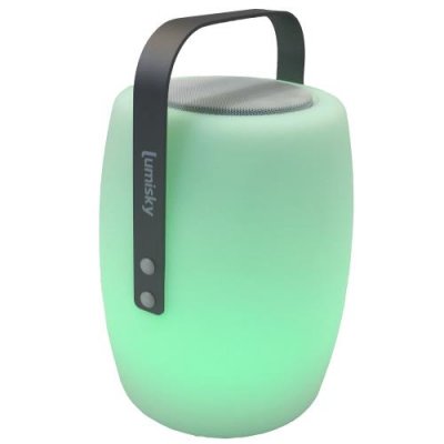 LUMISKY Lampe enceinte bluetooth sans fil LUCY PLAY Blanc Poly&eacute;thyl&egrave;ne 10W