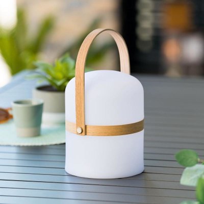 ATMOSPHERA Lampe exterieur GARDENIA Blanc/bois