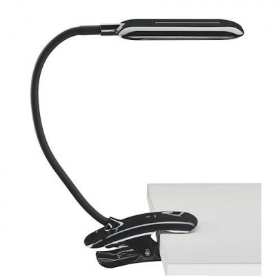  Lampe flexible sur pince LED MIKA noir 5W Noir Aluminor