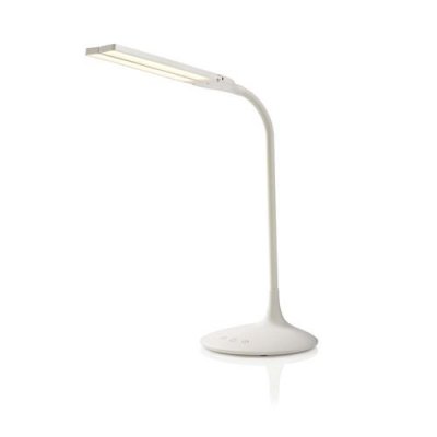 NEDIS Lampe LED de bureau - Variable - 280 lm - Rechargeables - Fonction tactile - Blanc