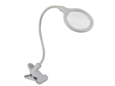 VELLEMAN LAMPE-LOUPE LED AVEC PINCE - 5 DIOPTRES - 6 W - 30 LEDs - BLANC