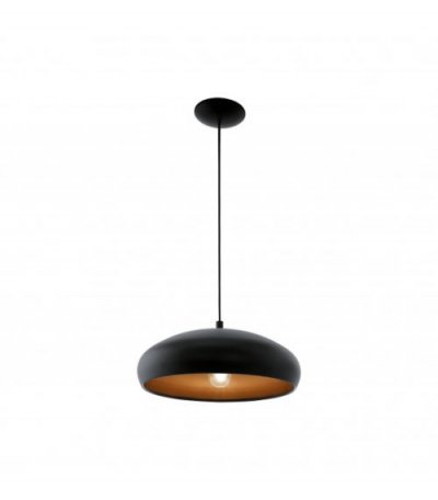 EGLO Lampe pendante Mogano  noir/cuivr&eacute;
