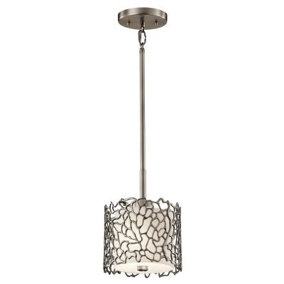KICHLER Lampe suspendue Corail d'argent 1XE27 h: 15 &oslash;: 18.4