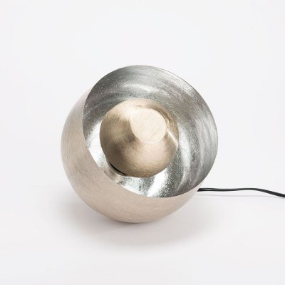 AMADEUS Lampe table Samuel argent petit mod&egrave;le E27 25W - Argent - 