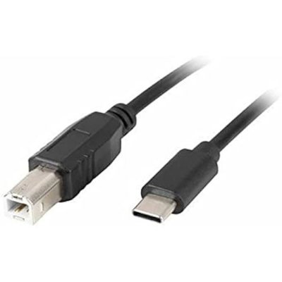 LANBERG  C&acirc;ble USB USB USB-C M &agrave; USB-B m 2.0 ferrite 3M Noir