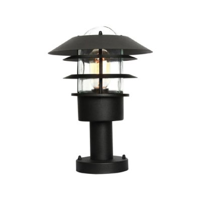 ELSTEAD LIGHTING Lanterne sur pi&eacute;destal d'ext&eacute;rieur &agrave; 1 lumi&egrave;re noire IP44, E27