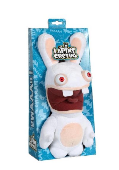 GIPSY LAPINS CRETINS Peluche 28 cm Bouche Ouverte sonore