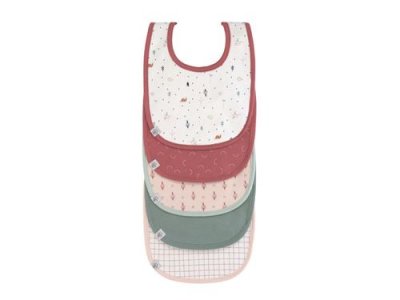 LASSIG  - Lot de 5 bavoirs &eacute;ponge Garden Explorer - multicolore