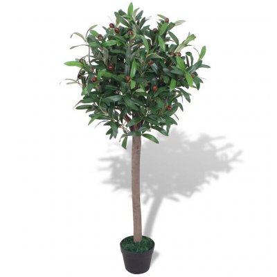VIDAXL Laurier artificiel avec pot 120 cm Vert  Vert