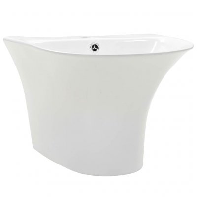 Lavabo mural C&eacute;ramique Blanc 470 x 450 x 370 mm