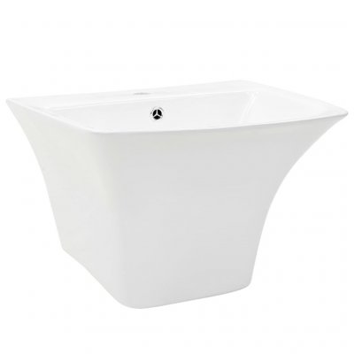 Lavabo mural C&eacute;ramique Blanc 530 x 440 x 370 mm