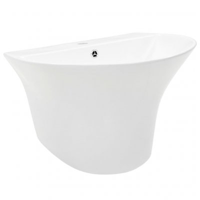 Lavabo mural C&eacute;ramique Blanc 560 x 480 x 420 mm
