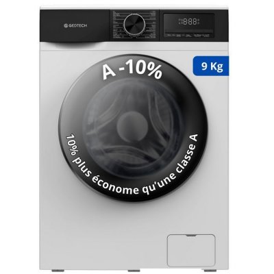 GEDTECH Lave-linge frontal &trade; GLL91400WH - 9 Kgs - 1400 tr/mn - Classe A - LED