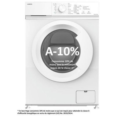 OCEANIC Lave-linge frontal  OCEALL610WA - 6 kg - Induction - 60 cm - 1000 trs/ min - Blanc 