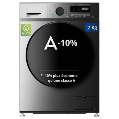 GEDTECH Lave-Linge  - GLL71200BL - Noir - 7Kgs - 1200 tr/mn - Classe C