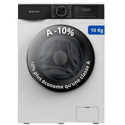 GEDTECH Lave-Linge - GLL101400WH - Blanc - 10Kgs - 1400 tr/mn - Classe C