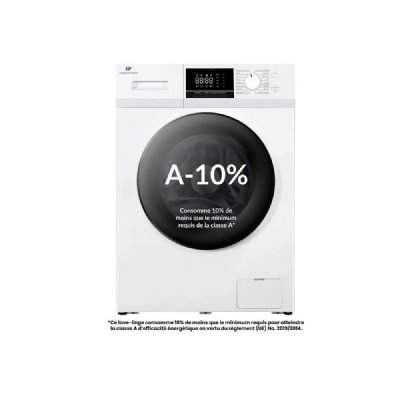 CONTINENTAL EDISON Lave-linge hublot - - CELL10140W3 - 10kg - Moteur induction - 60 cm - 1400 trs/min - Blanc